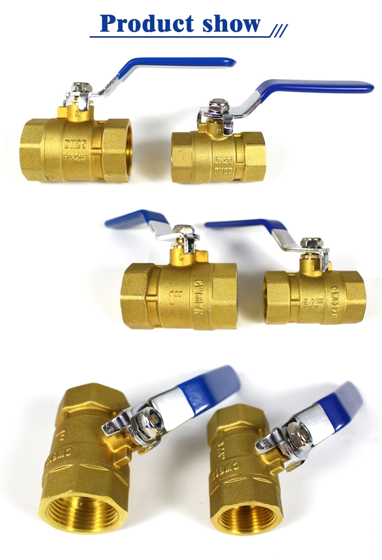 OEM Manual Medium Temperature General 1/4 Inch-4 Inch Brass Ball Valve for Oil Water Gas