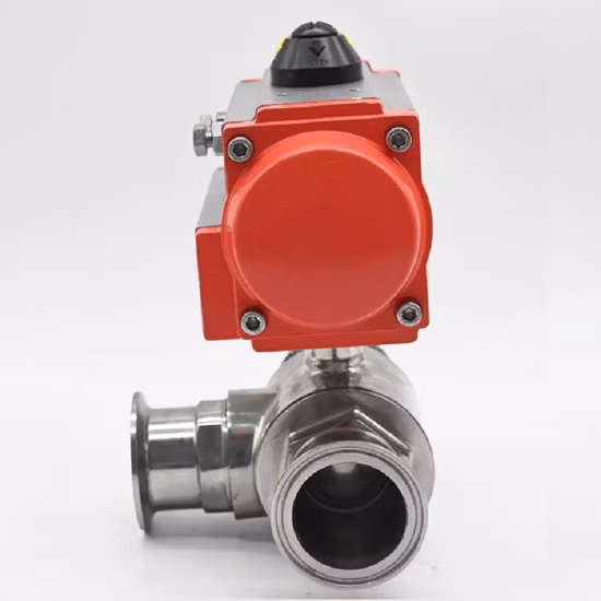 2 Way 3 Way Tri Clamped Fulled Cavity Seat Sanitary Ball Valve