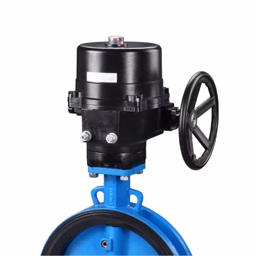 China Factory Directly Supply 2/4/6/8/10/12 Inch Electric Actuator Wafer Type Butterfly Valve with Pneumatic Actuator